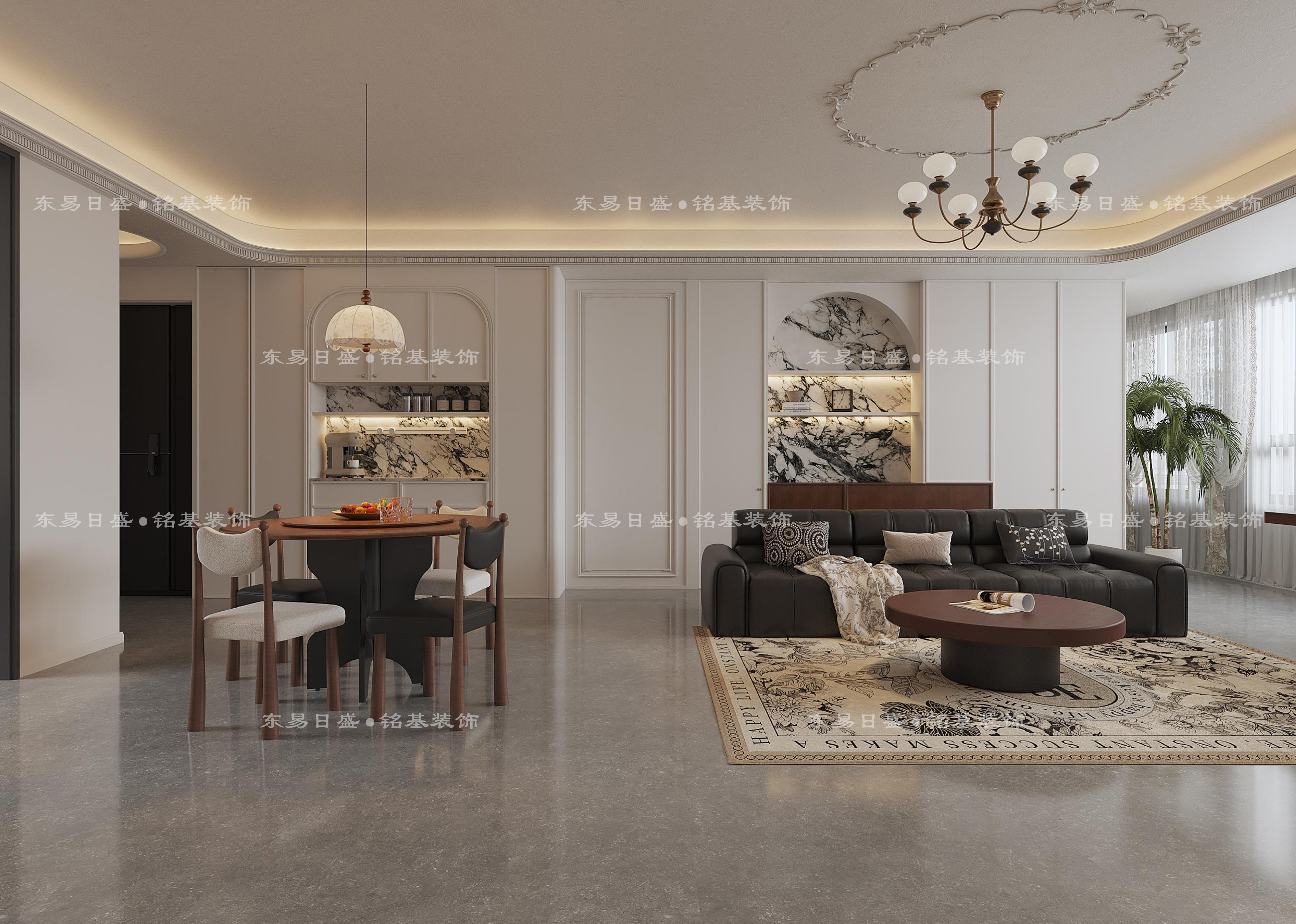 锦绣铭著140㎡现代法式