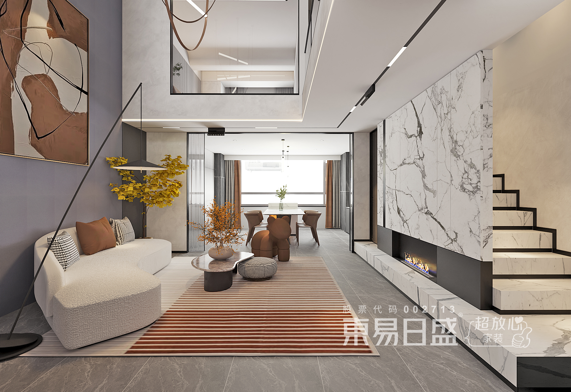 北辰学府130㎡现代-东易日盛晋城公司装修效果图-东易日盛铭佳饰家装饰